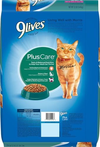 9Lives Plus Care Dry Cat Food, 12 lb. Bag - Image 2