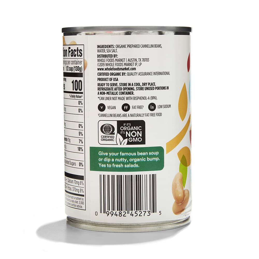 365 by Whole Foods Market, Organic Cannellini Beans, 15.5 Ounce - Image 3