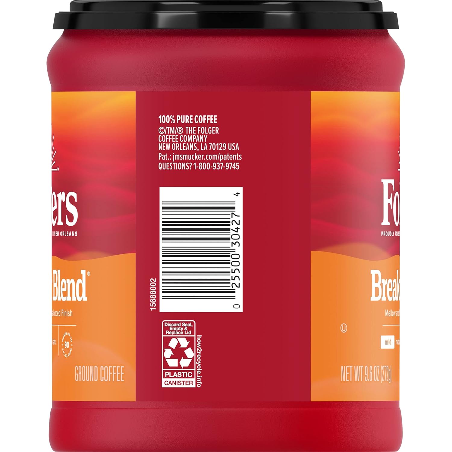 Folgers Breakfast Blend medium_roast Ground Coffee, Smooth & Mild Coffee, 9.6 Ounce Canister - Image 4
