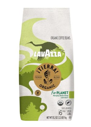 Lavazza Organic Light Roast Arabica Coffee Blend, USDA/Canada Organic Certified, 2.2 Lb