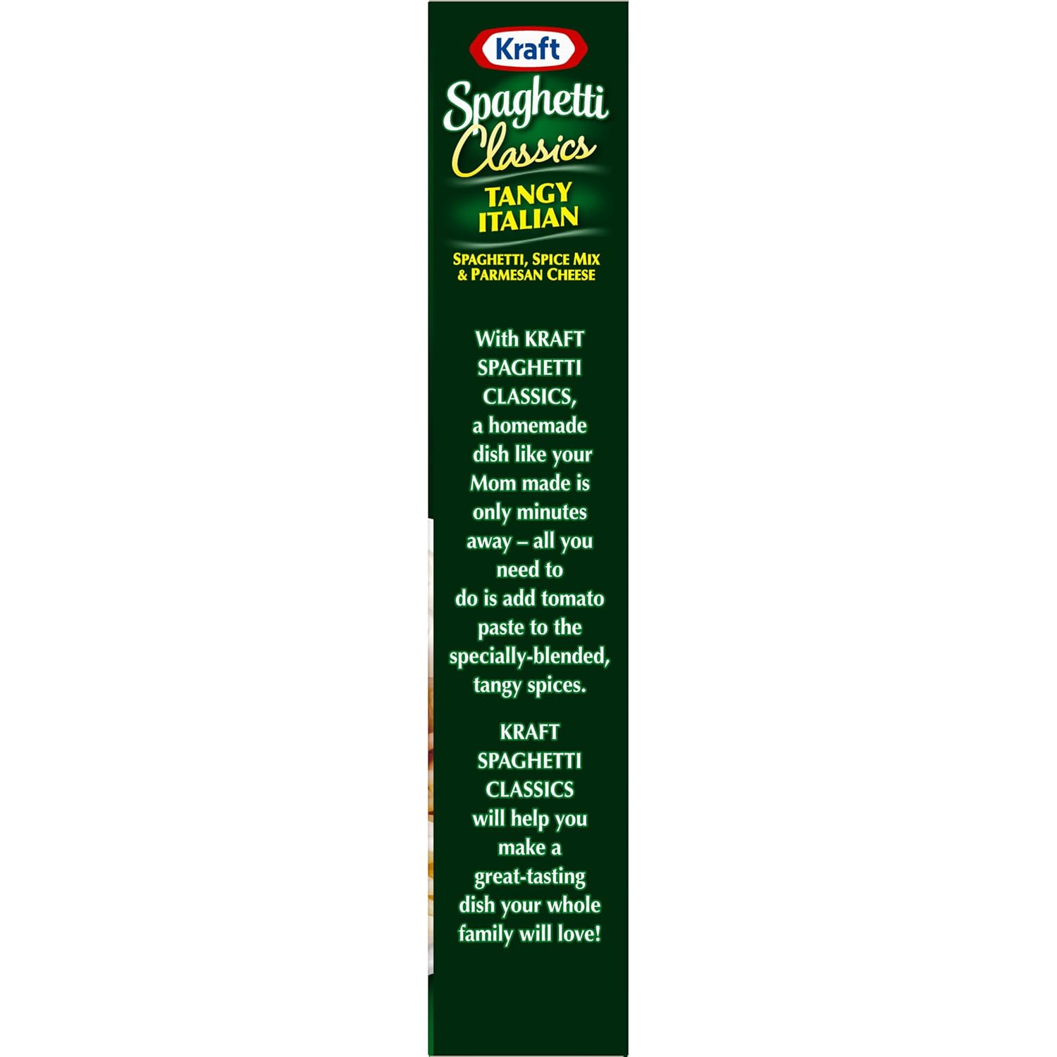 Kraft Spaghetti Classics Tangy Italian Spaghetti, Spices, & Parmesean Cheese Meal Mix, 8 oz Box - Image 7