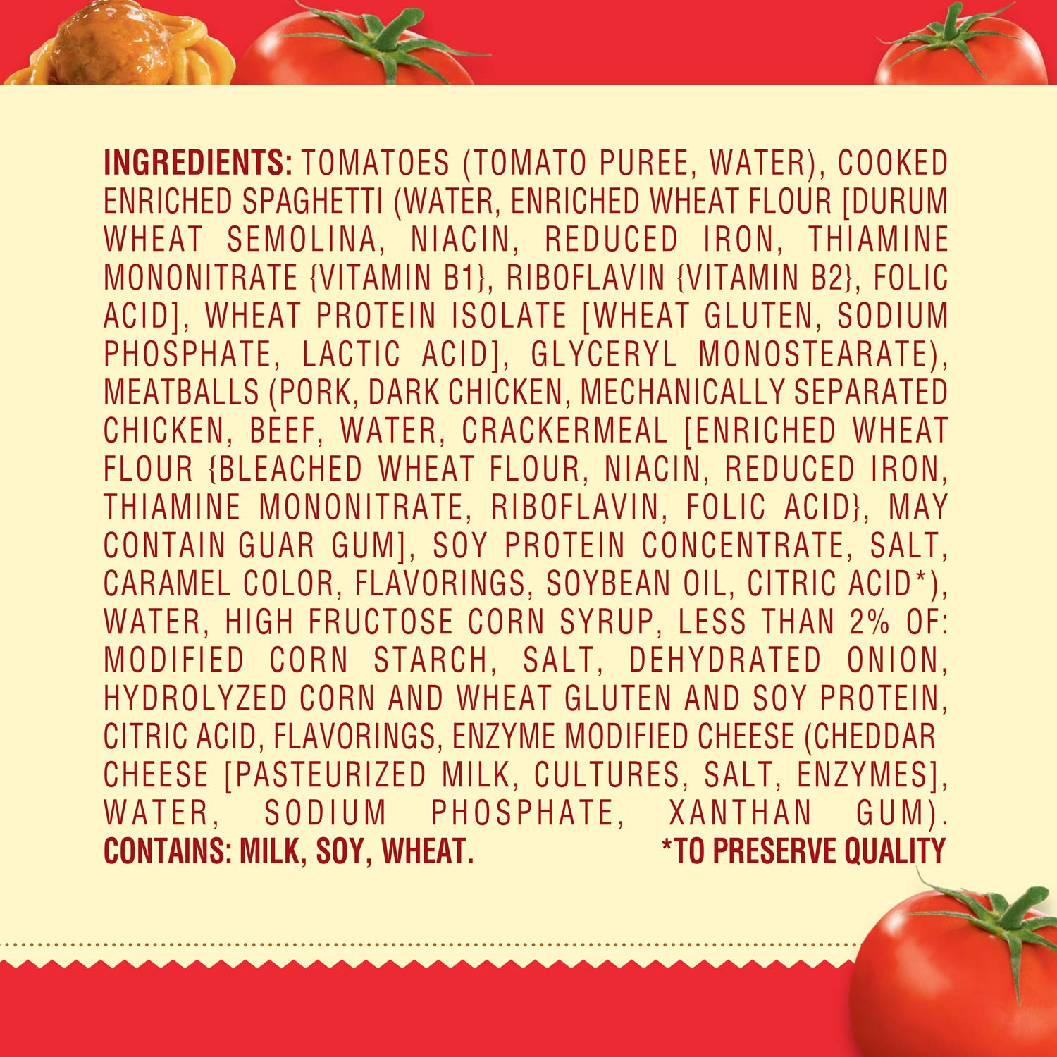 Chef Boyardee Spaghetti and Meatballs, 14.5 Oz Cans, Pack of 4 - Image 8