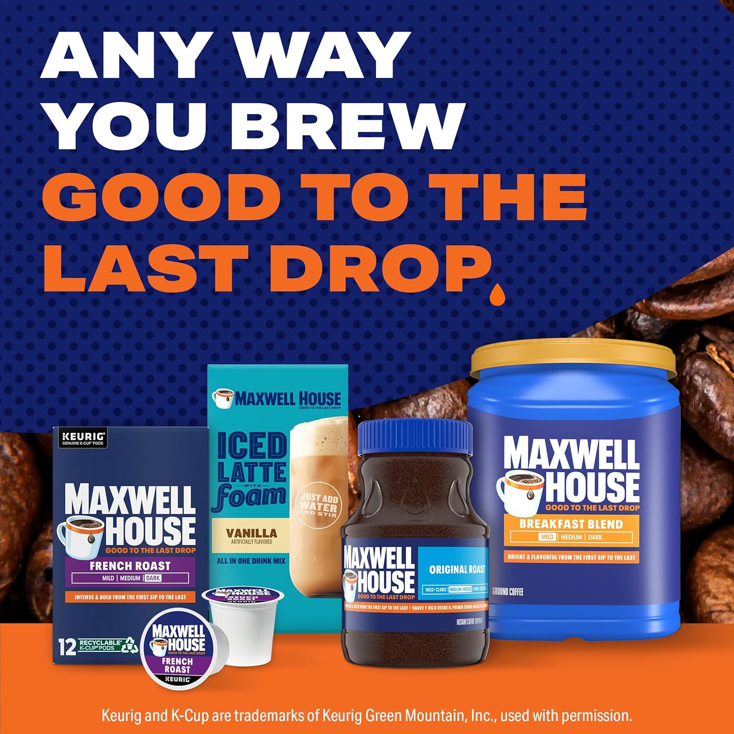 Maxwell House Breakfast Blend Mild Roast Ground Coffee, 38.8 oz Canister - Image 8