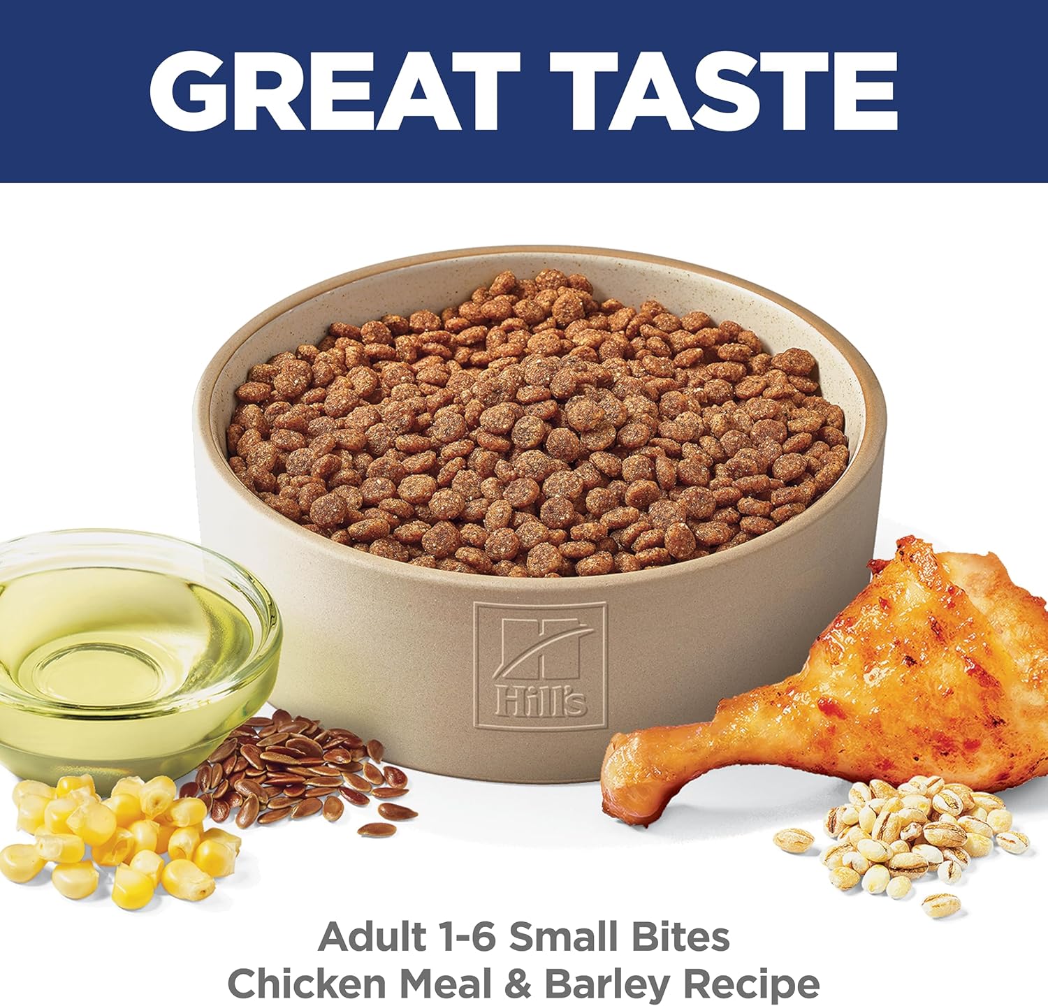 Hill's Science Diet Adult 1-6, Adult 1-6 Premium Nutrition, Small Kibble, Dry Dog Food, Chicken & Barley, 15 lb Bag - Image 3